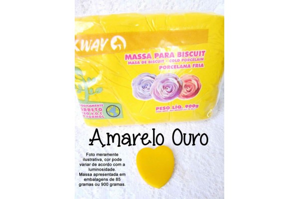 MASSA PARA BISCUIT 85G INKWAY AMARELO OURO