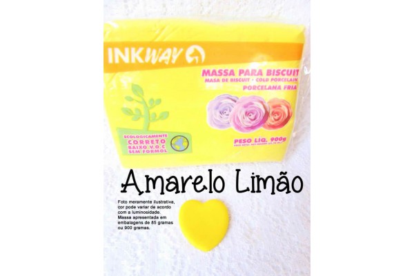 MASSA PARA BISCUIT 85G INKWAY AMARELO LIMAO